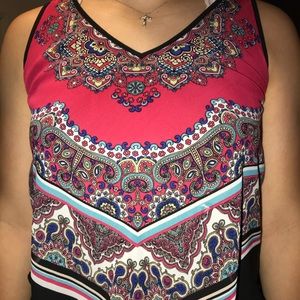 NEW Dressy tank w/ overlay